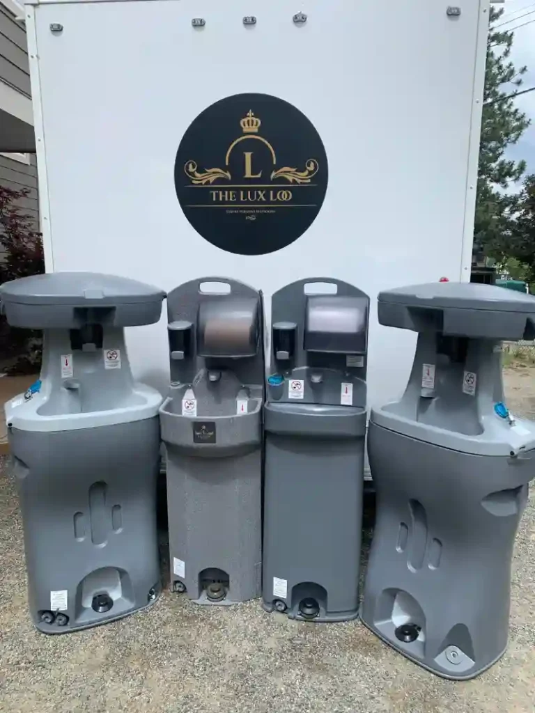 Portable handwashing stations available for event rentals